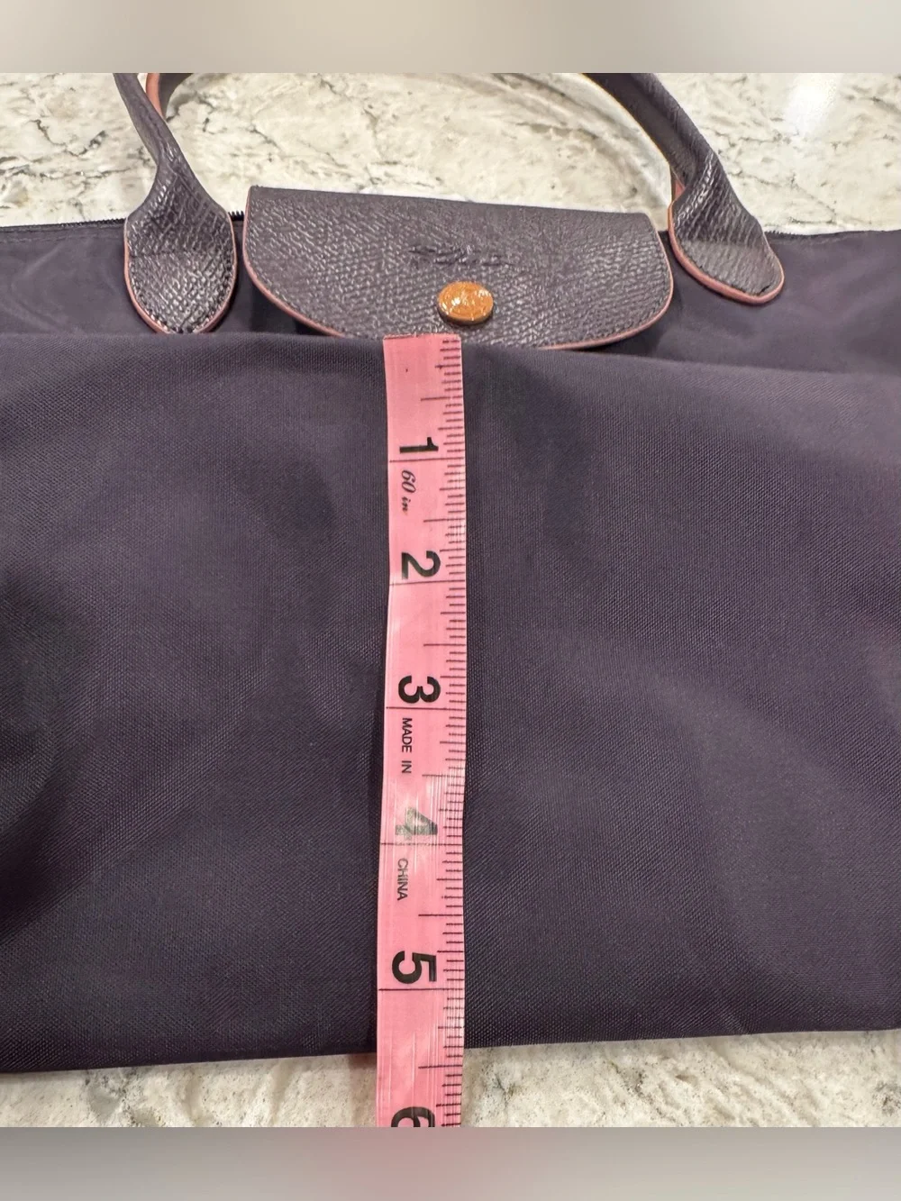 Longchamp Tote Bag LONGCHAMP Le Pliage Bilberry Purple EUC